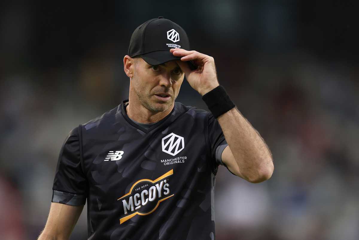 James Anderson took a pasting in his first 100-ball game, Manchester Originals vs Southern Brave, The Hundred Men's Competition, Emirates Old Trafford, August 6, 2025