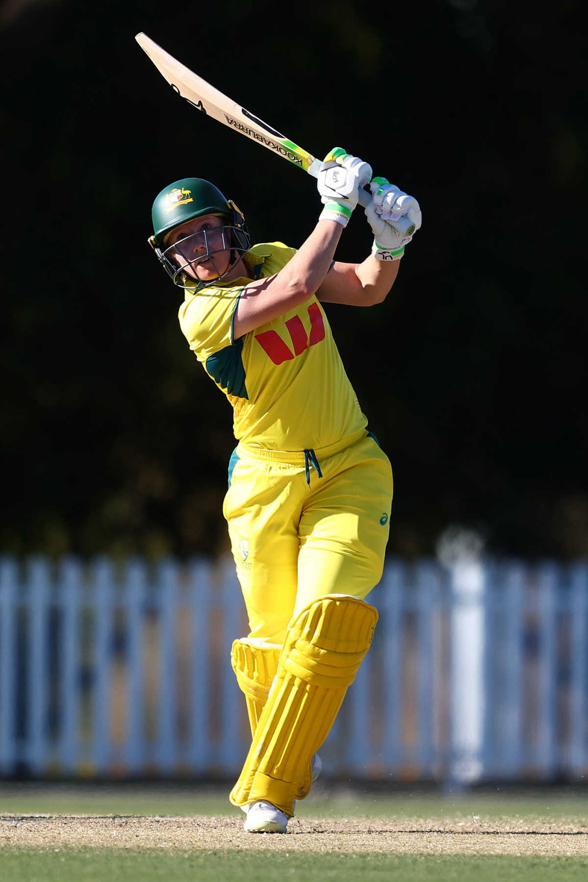 Alyssa Healy goes down the ground during her century, Australia A vs India A, 3rd one-day game, Ian Healy Oval, August 17, 2025