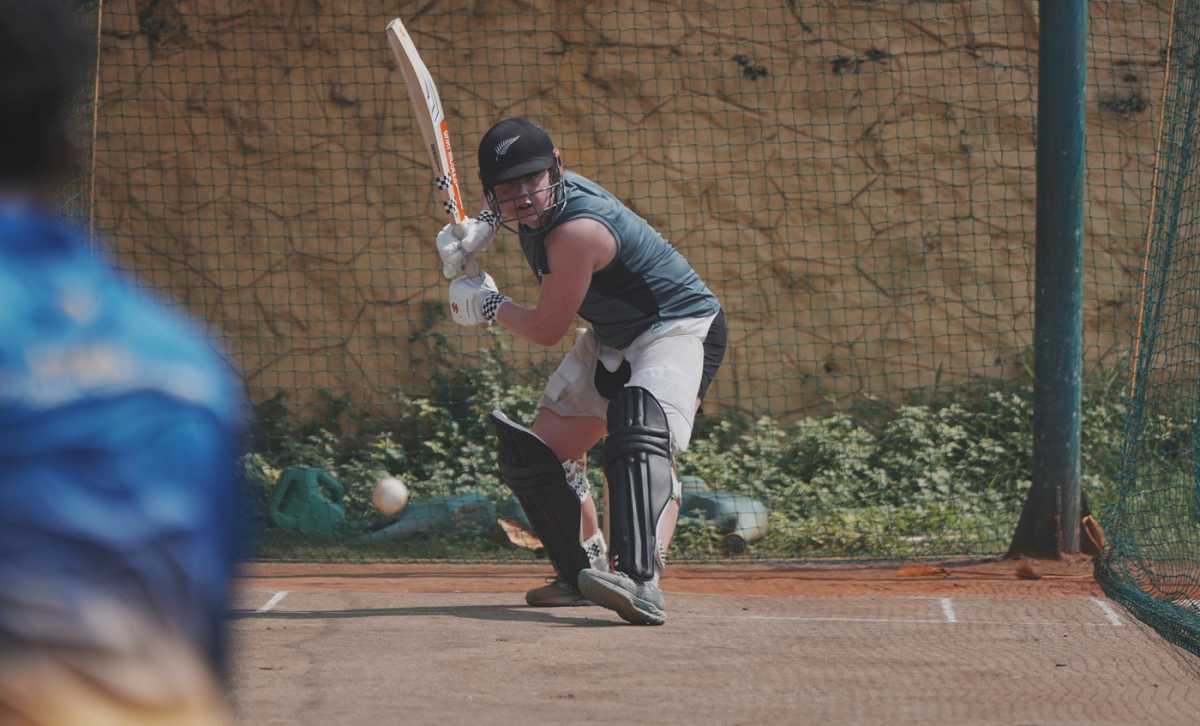 Georgia Plimmer trains at the Super Kings Academy, Chennai, August 9, 2025