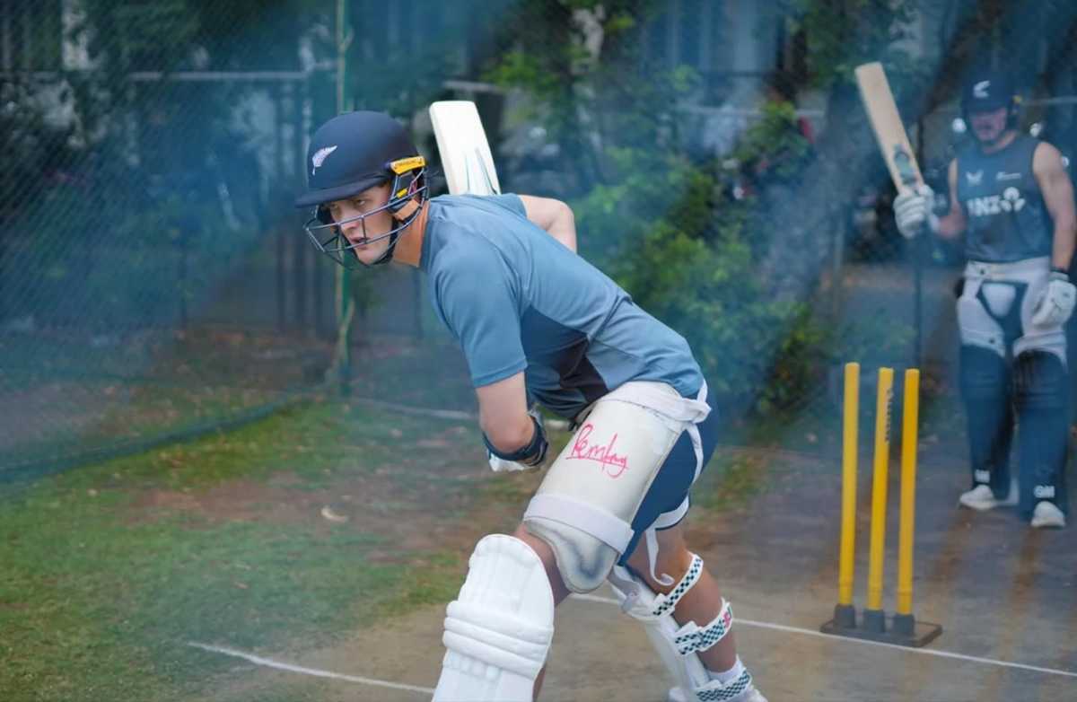 Rhys Mariu hones his skills at the Super Kings Academy, Chennai, June 22, 2025
