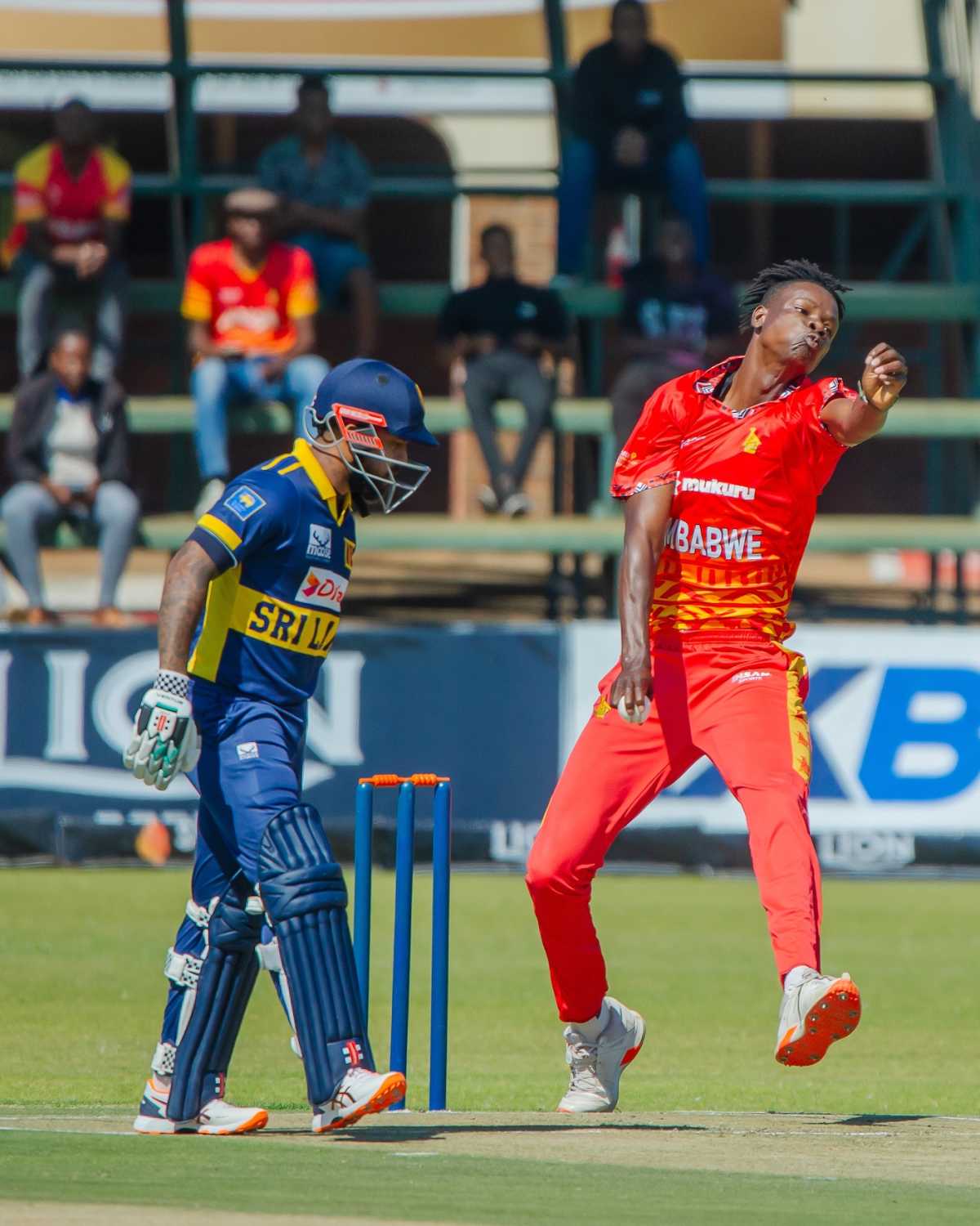 Blessing Muzarabani bowls, Zimbabwe vs Sri Lanka, 1st ODI, Harare, August 29, 2025