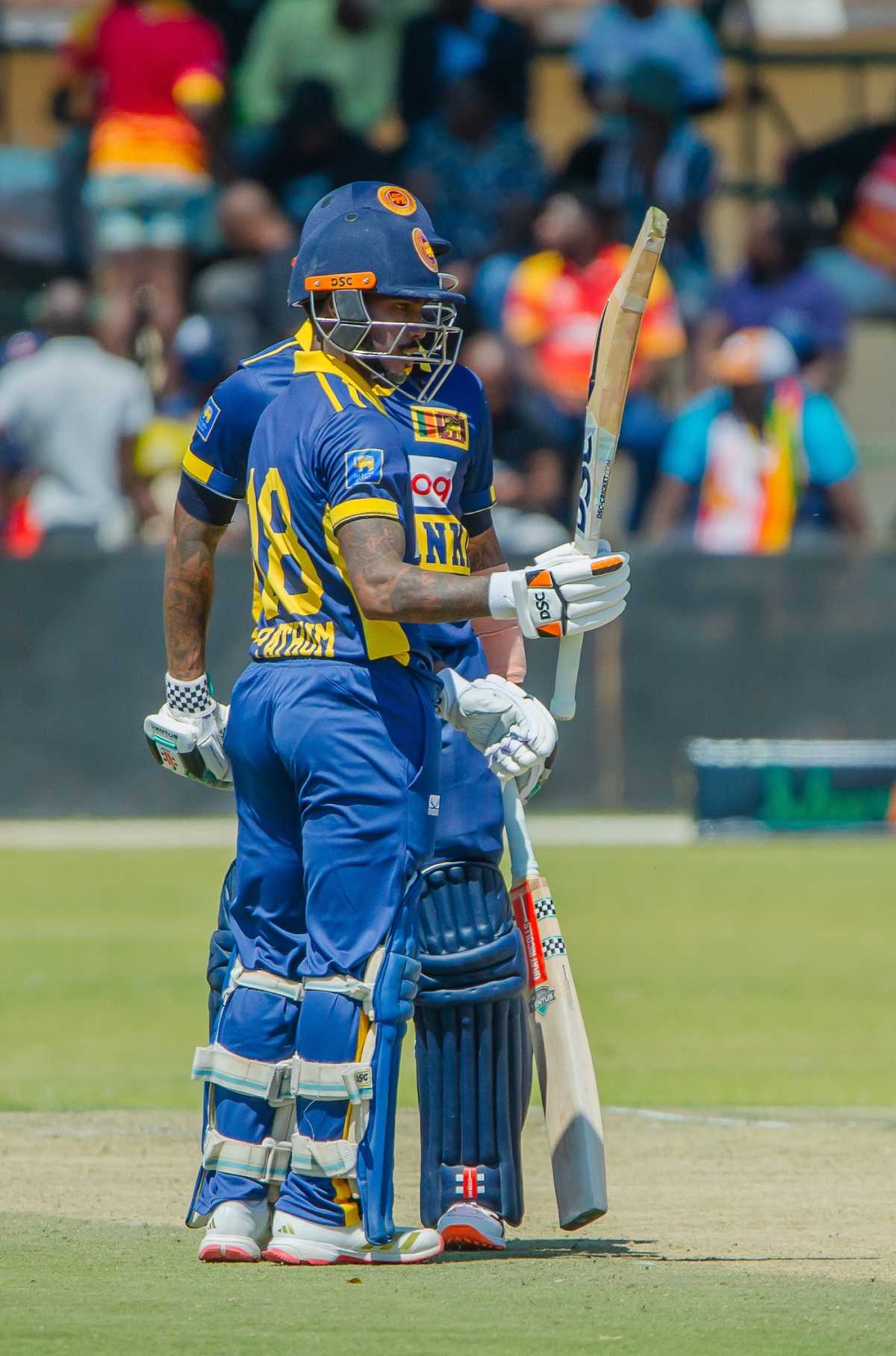 Pathum Nissanka celebrates after scoring a half-century, Zimbabwe vs Sri Lanka, 1st ODI, Harare, August 29, 2025