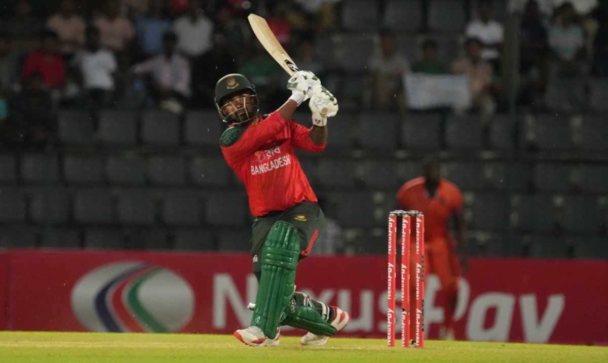 Litton Das was sublime in hitting sixes off spin, Bangladesh vs Netherlands, 3rd T20I, Sylhet, September 3, 2025