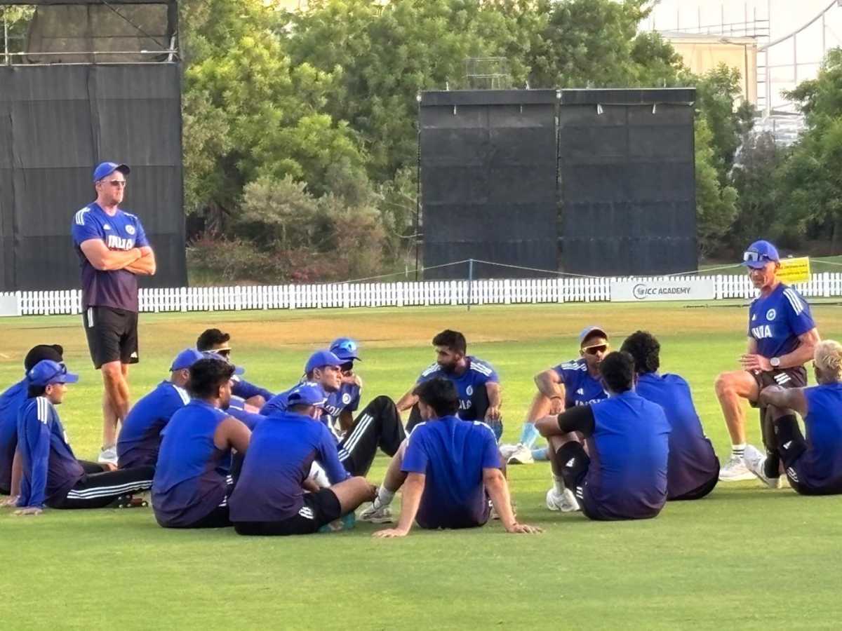 The Indian team take a break from training, Asia Cup, Dubai, September 5, 2025