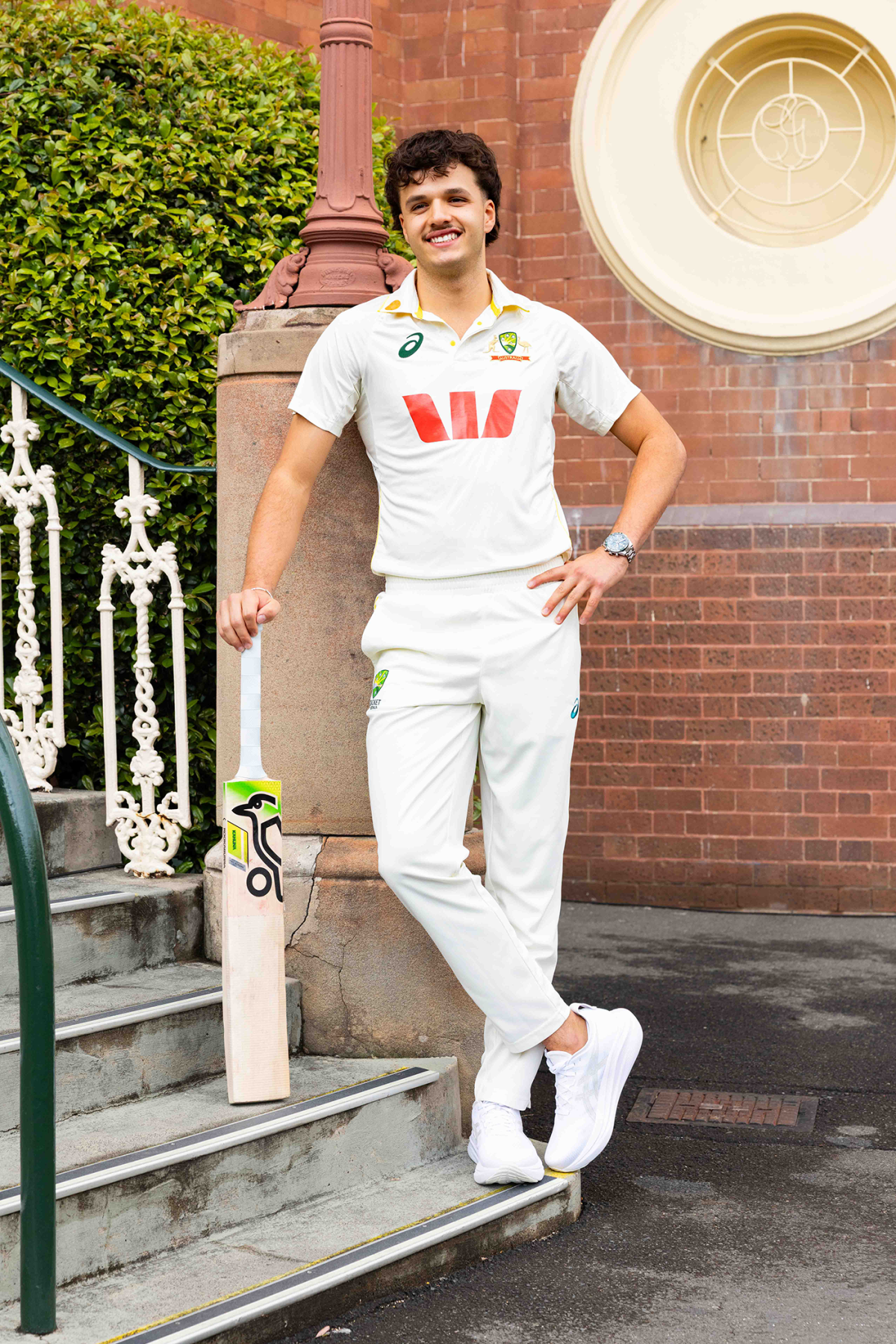 Sam Konstas at the launch of Australia's new kit, Sydney, September 9, 2025