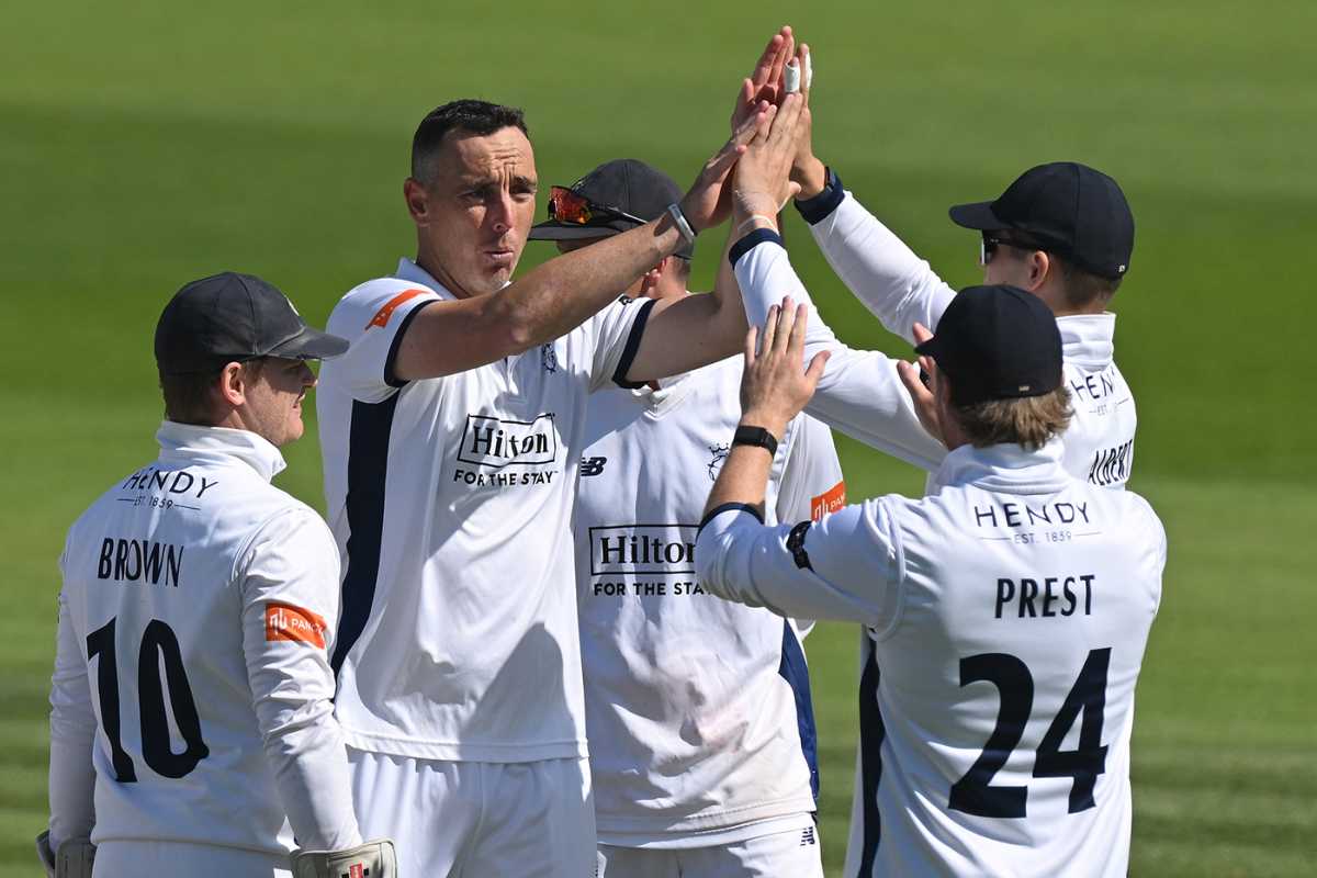 Kyle Abbott ripped through Sussex's top order, Sussex vs Hampshire, County Championship, Hove, September 9, 2025