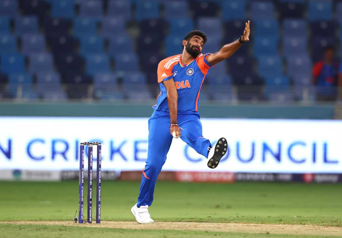 Jasprit Bumrah got an early wicket, UAE vs India, Men's T20 Asia Cup, Dubai, September 10, 2025