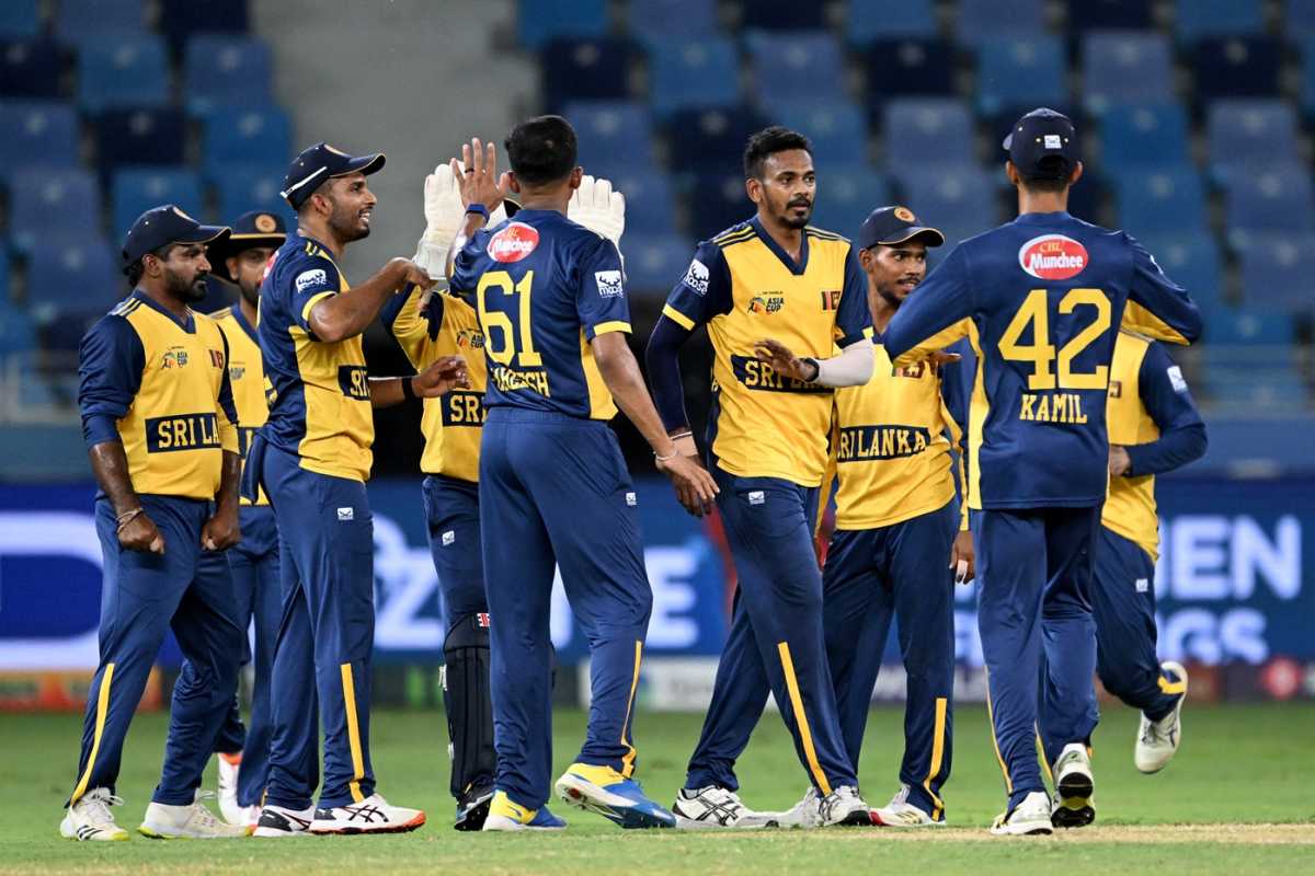 Dushmantha Chameera broke through in the sixth over, Sri Lanka vs Hong Kong, Men's T20 Asia Cup, Dubai, September 15, 2025