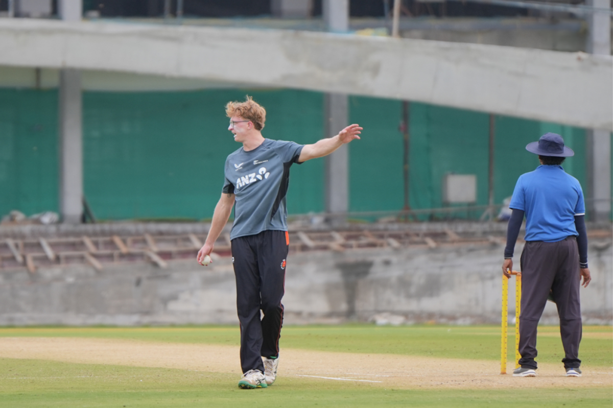 Tim Pringle prepares to bowl at the CSK Academy, Chennai, June 22, 2025