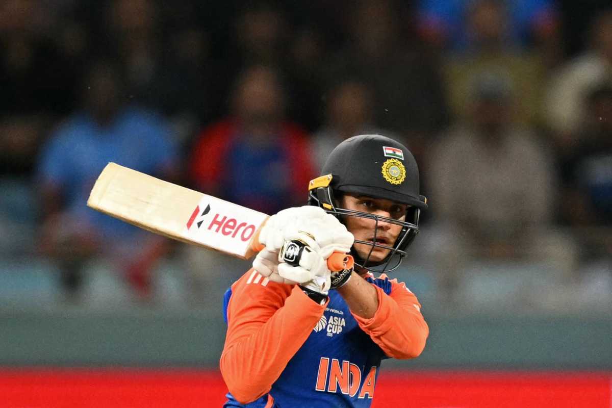 Abhishek Sharma hit three fours and two sixes in the powerplay, India vs Pakistan, Super Fours, Asia Cup, Dubai, September 21, 2025