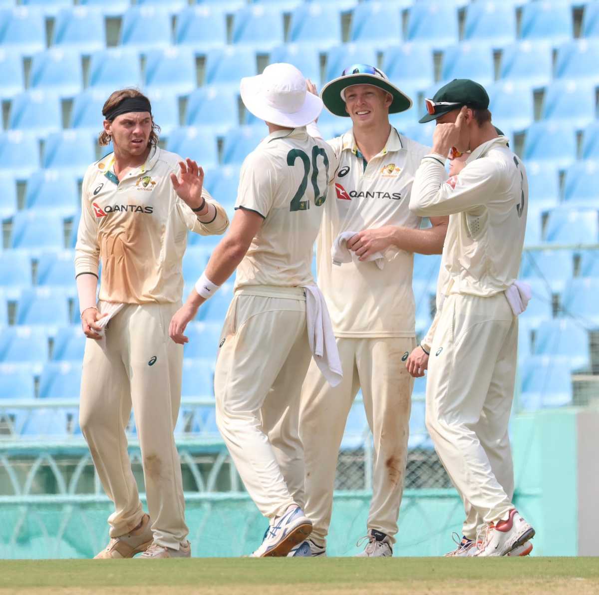 Corey Rocchiccioli picked up two wickets, India A vs Australia A, 2nd unofficial Test, 4th day, Lucknow, September 26, 2025