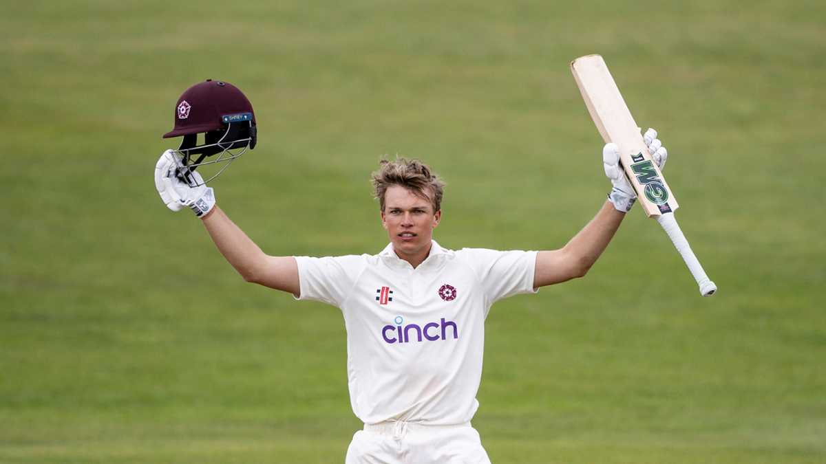 Stuart van der Merwe made a century on first-class debut, Northamptonshire vs Leicestershire, County Championship, Wantage Road, September 27, 2025