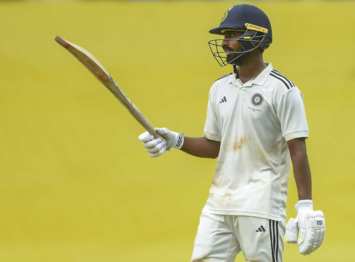 Manav Suthar notched up a half-century, Vidarbha vs Rest of India, Irani Cup, 5th day, Nagpur, October 5, 2025