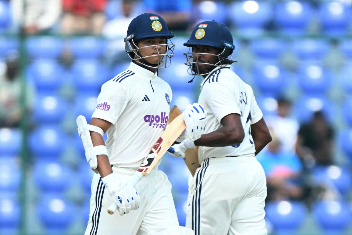 Sai Sudharsan and Yashasvi Jaiswal added 126 runs in the second session, India vs West Indies, 2nd Test, Delhi, 1st day, October 10, 2025