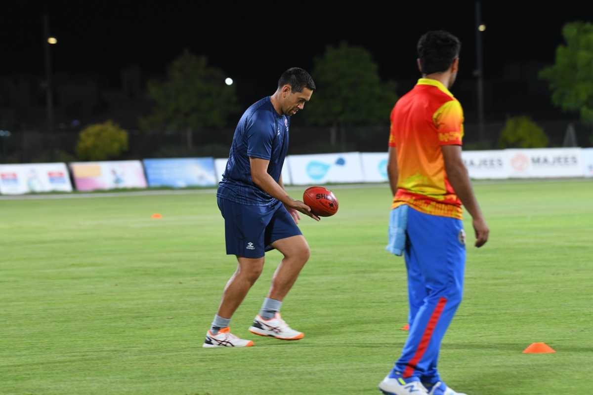 Ross Taylor at a training session with Samoa, Oman vs Samoa, Men's T20 World Cup Asia & EAP Qualifier, Oman, October 8, 2025