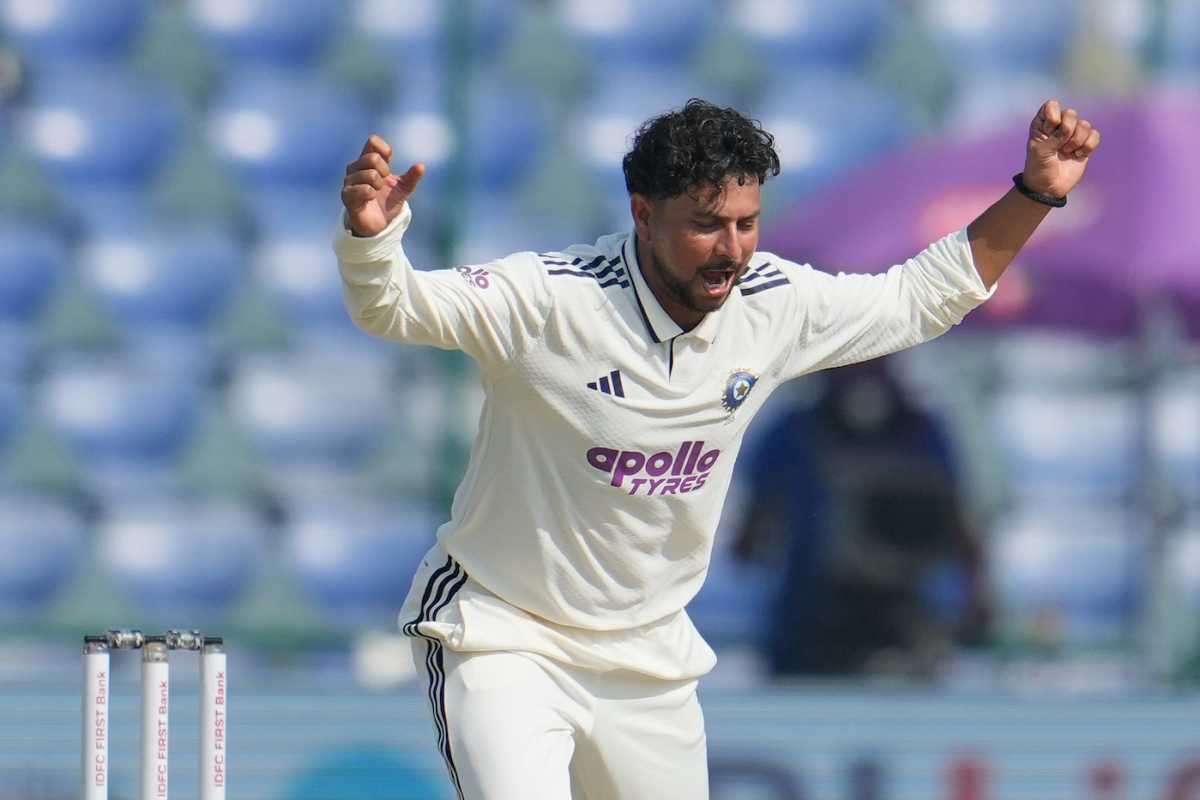 Kuldeep Yadav had a lot of celebrating to do, India vs West Indies, 2nd Test, Delhi, 3rd day, October 12, 2025