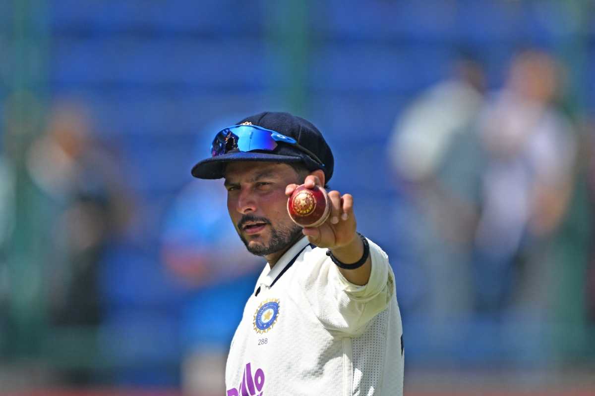 Kuldeep Yadav picked up his fifth wicket to finish off the innings, India vs West Indies, 2nd Test, Delhi, 3rd day, October 12, 2025