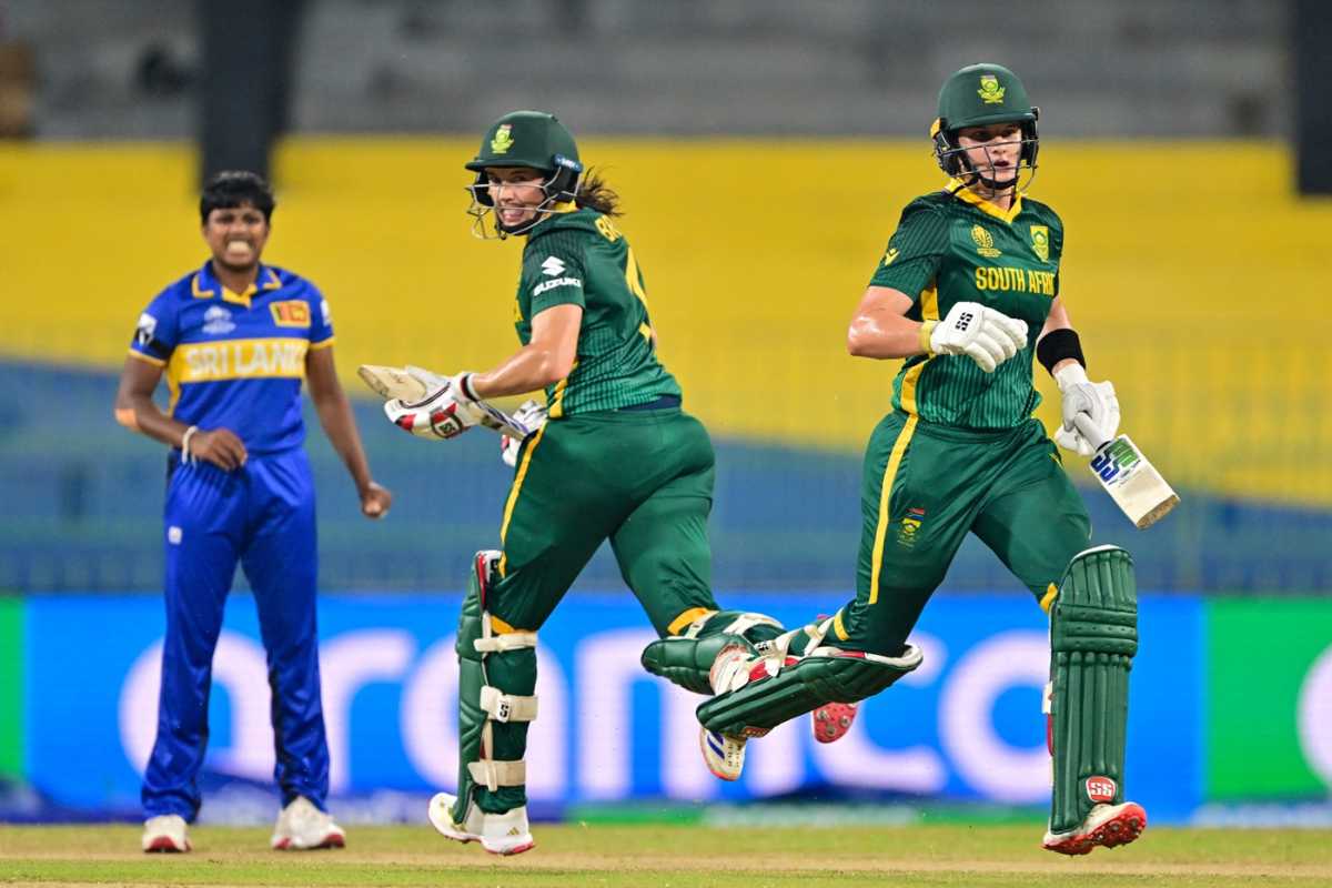 Laura Wolvaardt and Tazmin Brits shared a century-stand for the opening wicket, Sri Lanka vs South Africa, Women's ODI World Cup, Colombo, October 17, 2025