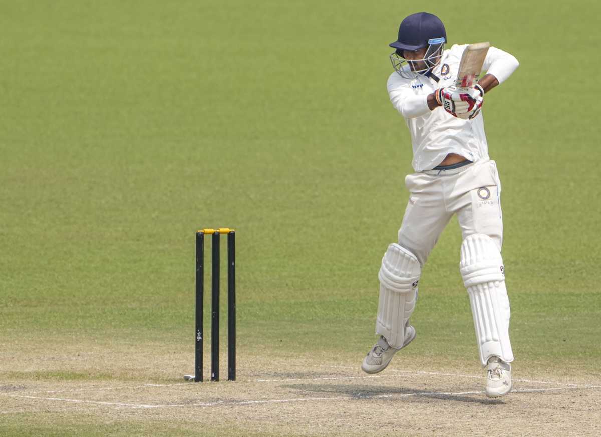 Abhay Negi plays a cut, Bengal vs Uttarakhand, Ranji Trophy, 4th day, Kolkata, October 18, 2025
