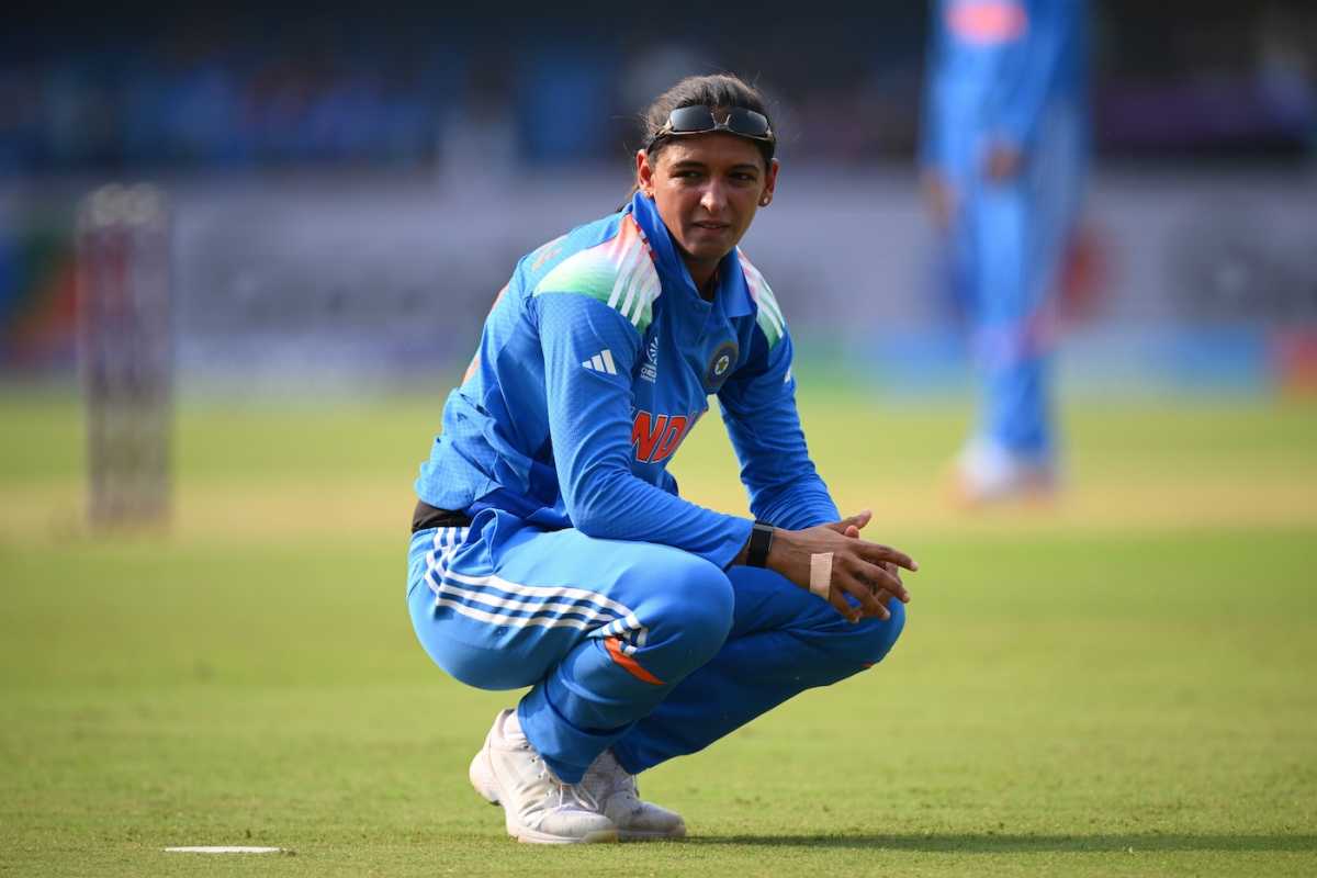 Harmanpreet Kaur reacts as things just don't go to plan, India vs England, Women's ODI World Cup, Indore, October 19, 2025