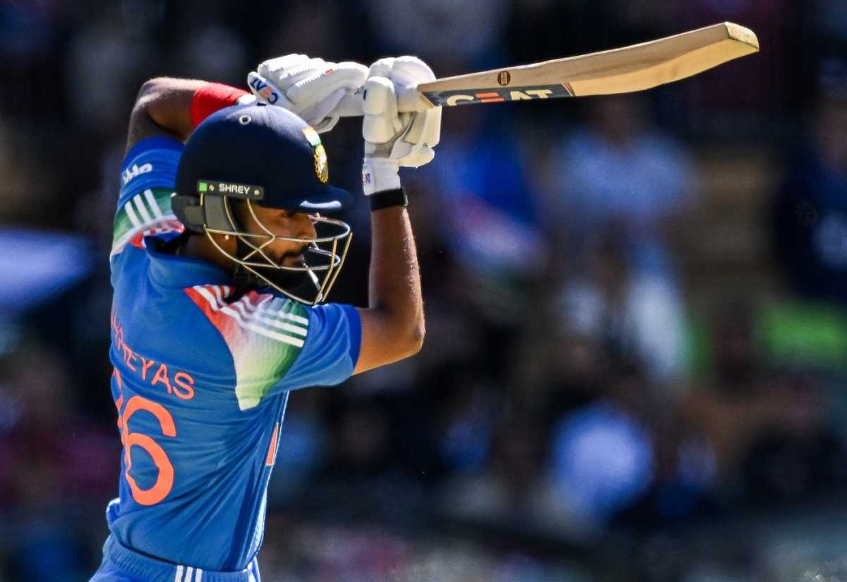 Shreyas Iyer steadied India's ship with a fifty, Australia vs India, 2nd ODI, Adelaide, October 23, 2025