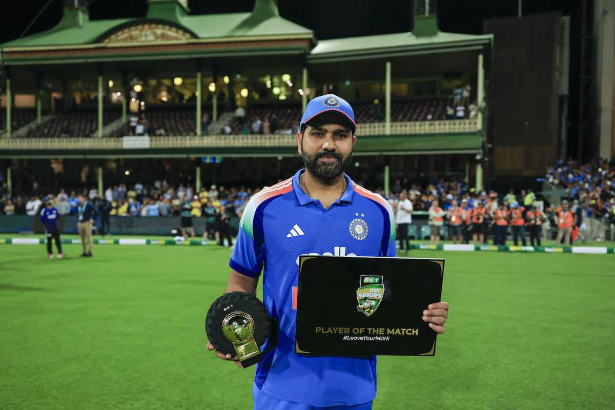 Tire? No way, Rohit Sharma still keen as ever to pick up awards, Australia vs India, 3rd ODI, Sydney, October 25, 2025