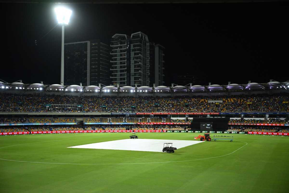 Rain interrupted India's charge in Brisbane, Australia vs India, 5th T20I, Brisbane, November 8, 2025