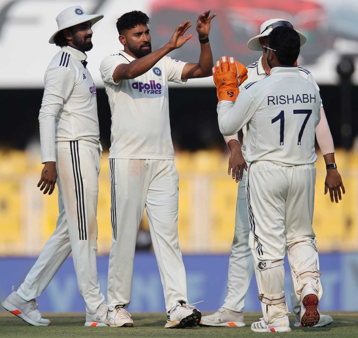 Mohammed Siraj sent Senuran Muthusamy early in the third session, India vs South Africa, 2nd Test, Guwahati, 2nd day, November 23, 2025