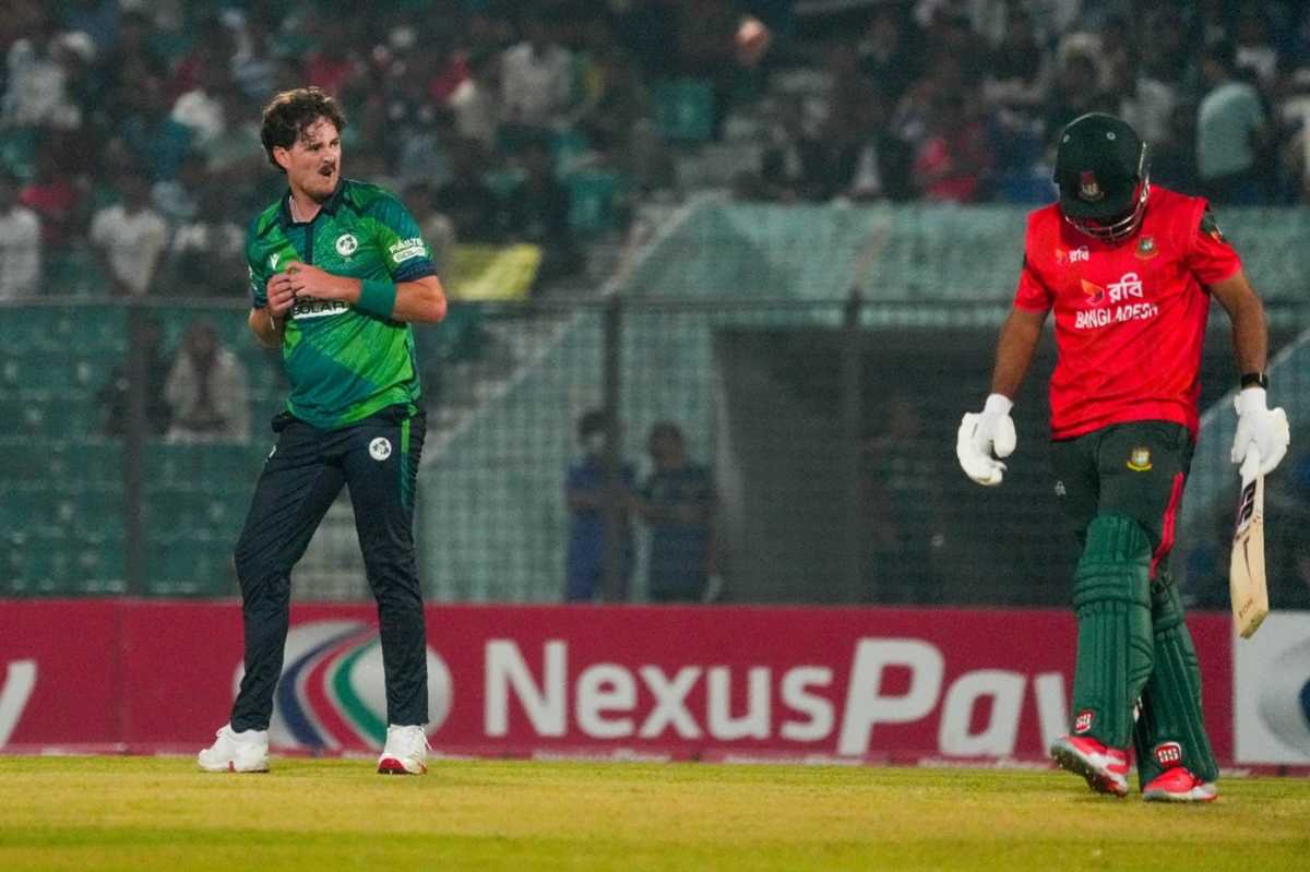 Matthew Humphreys struck in the first over, Bangladesh vs Ireland, 1st T20I, Chattogram, November 27, 2025