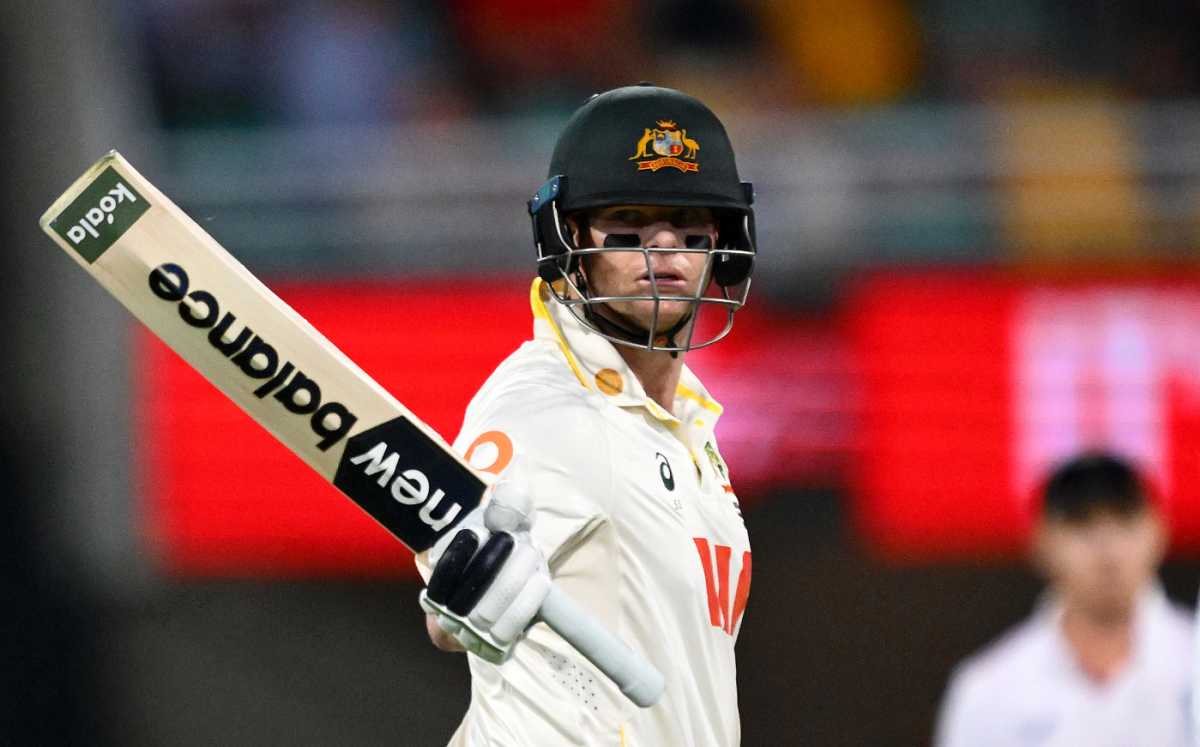 Steven Smith brought up a fifty under the floodlights, Australia vs England, 2nd Test, Brisbane, December 5, 2025