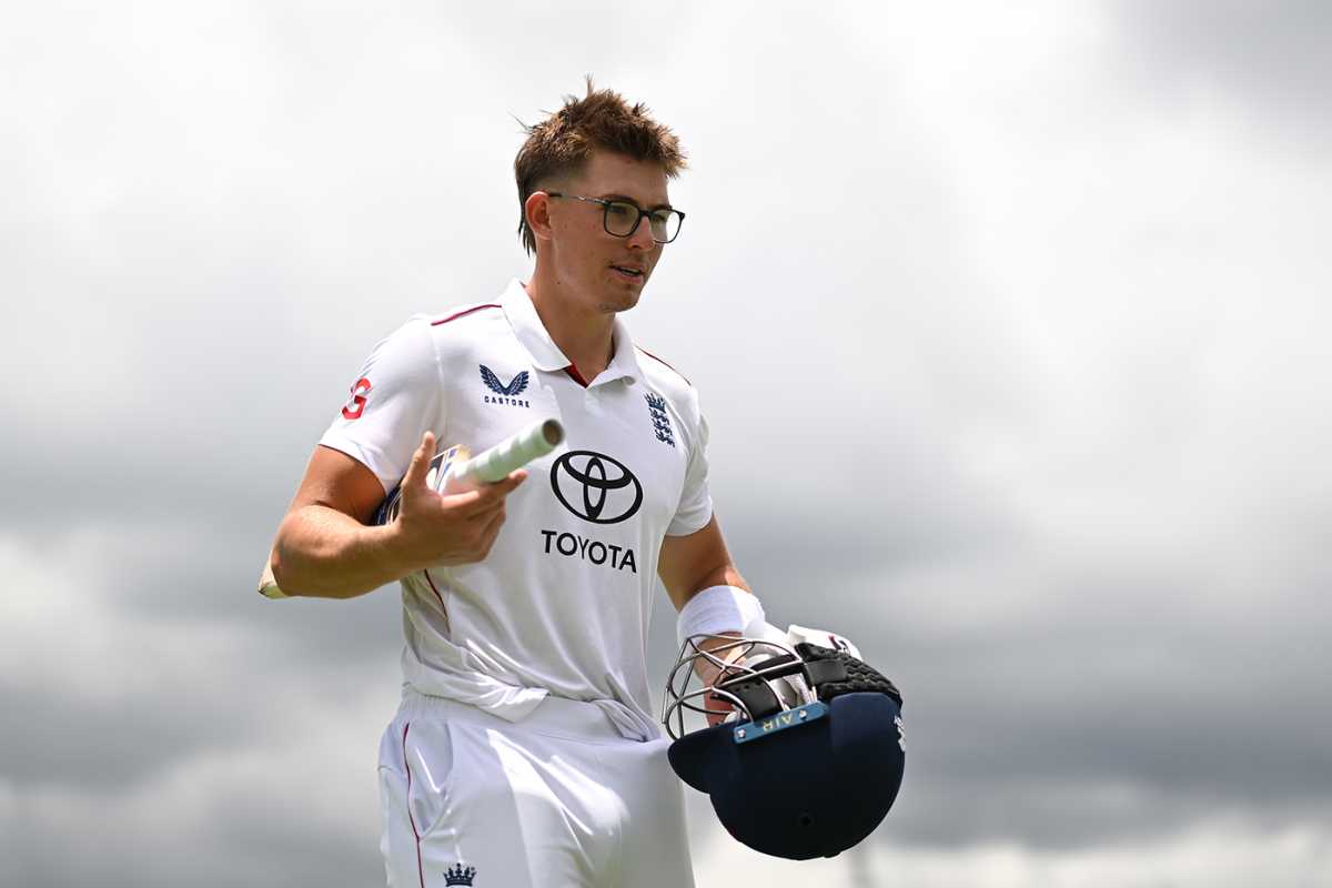 Asa Tribe made an unbeaten 129, Australia A vs England Lions, Allan Border Field, December 8, 2025