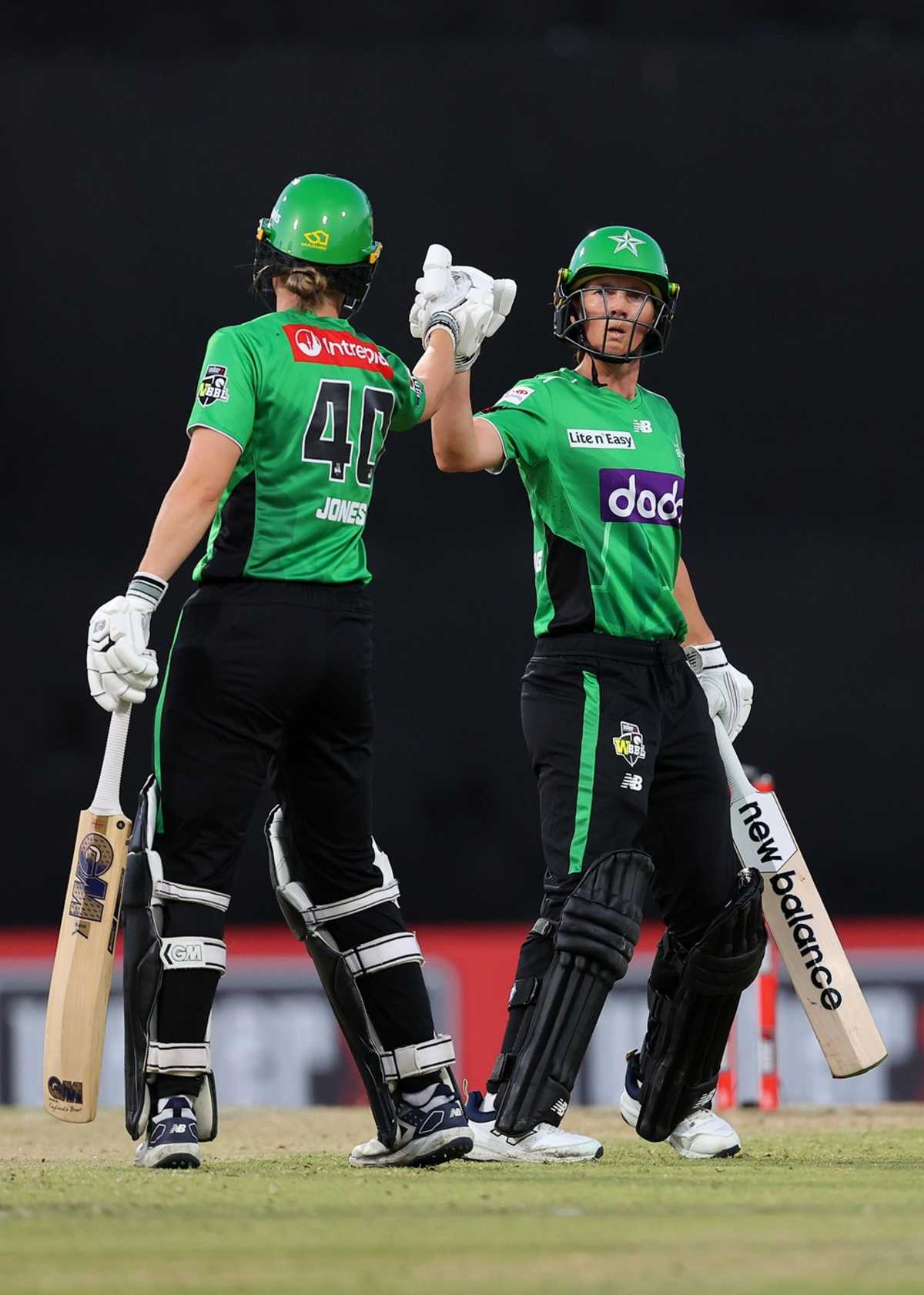 Amy Jones and Meg Lanning put up a strong stand, Perth Scorchers vs Melbourne Stars, WBBL, Knockout, Perth, December 9, 2025