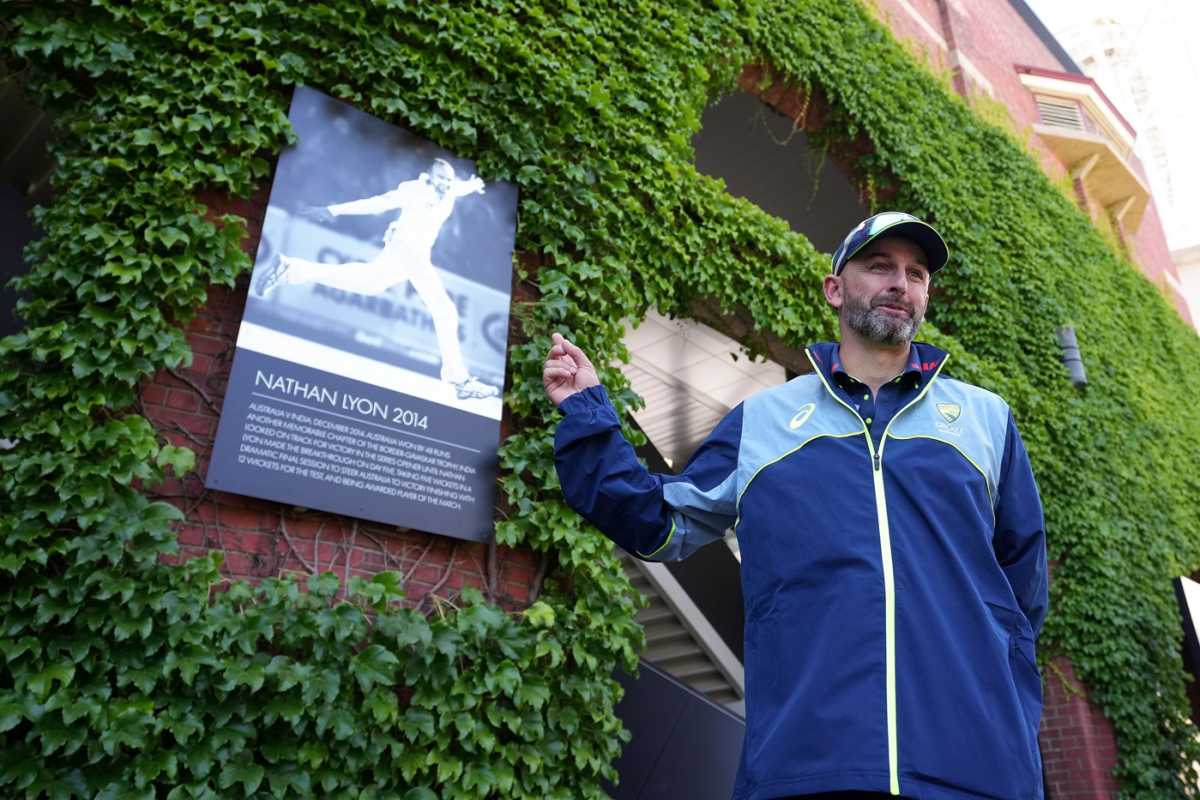 Nathan Lyon was added to the Avenue of Honour, Adelaide, December 15, 2025