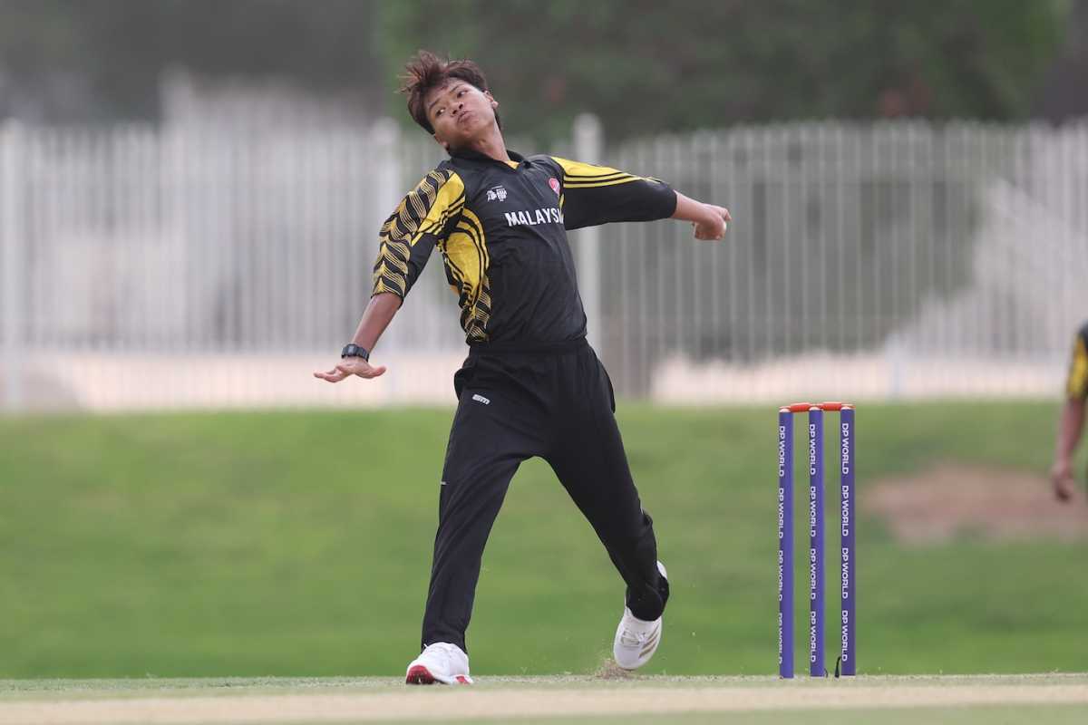 Muhammad Akram was among the wickets, India vs Malaysia, Under-19 Asia Cup, Dubai, December 16, 2025