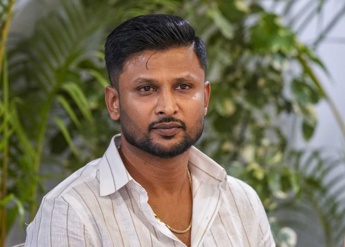 K Gowtham speaks to the media, Bengaluru, December 22, 2025