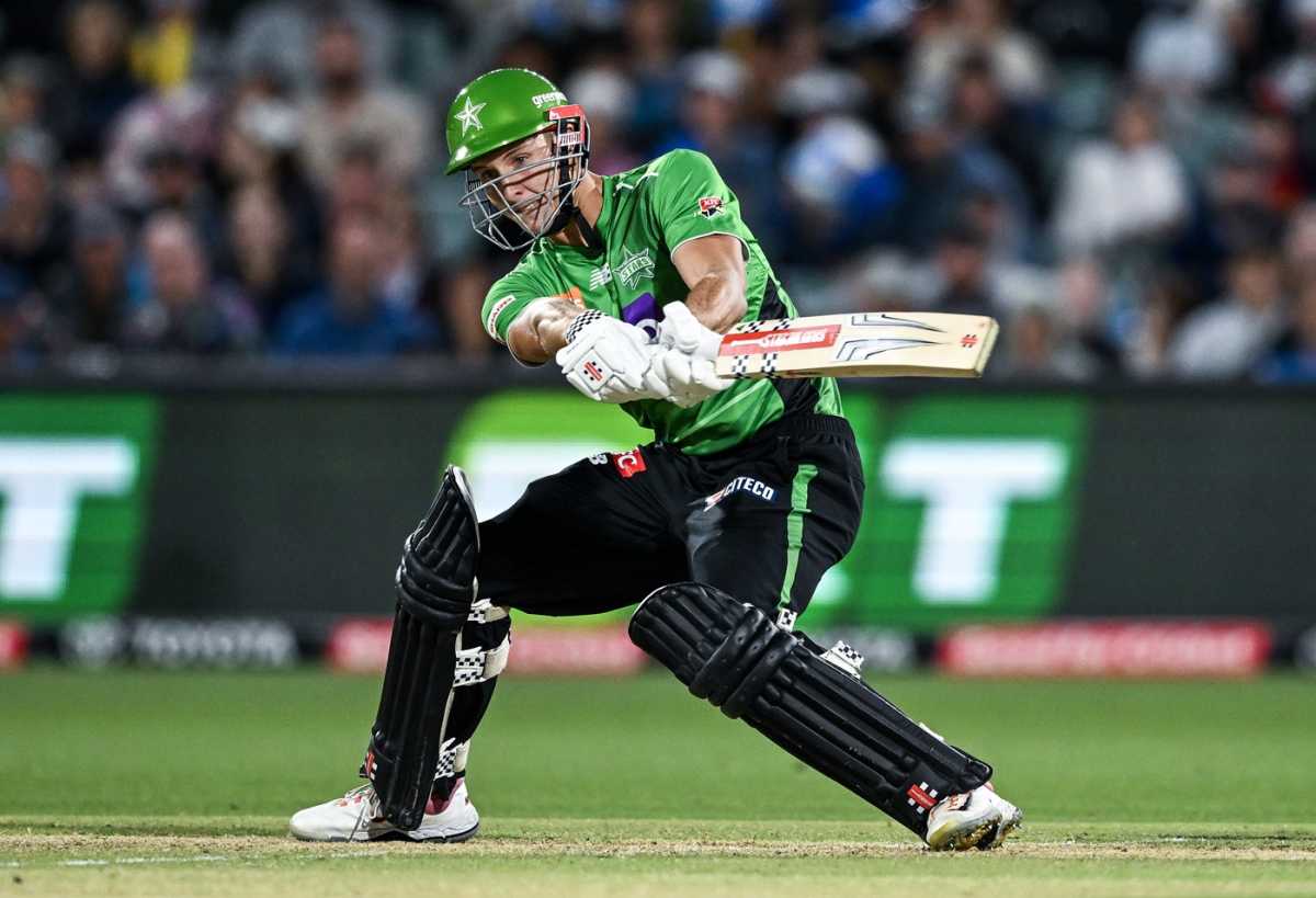 Campbell Kellaway got some early boundaries, Adelaide Strikers vs Melbourne Stars, BBL, Adelaide, December 23, 2025