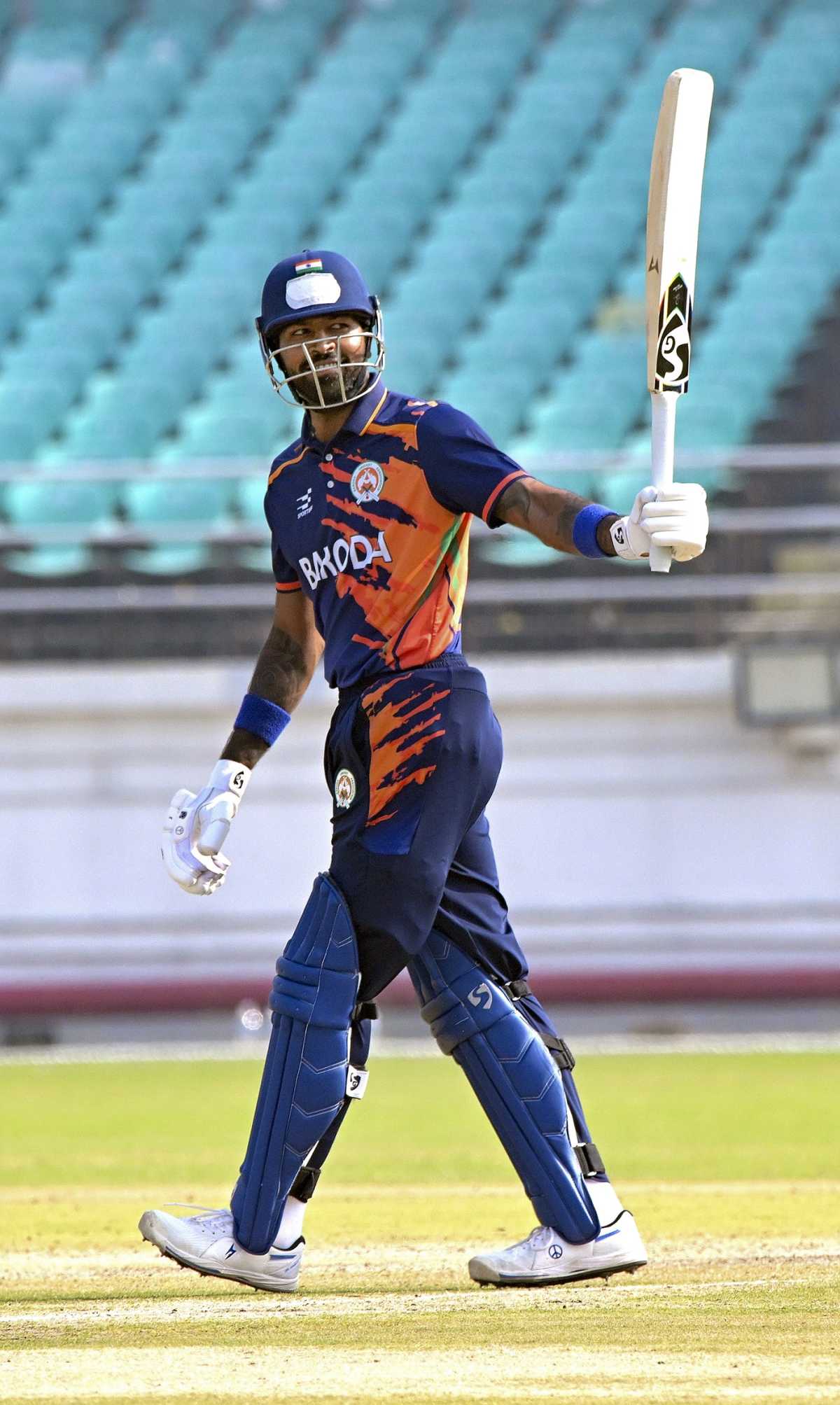 Hardik Pandya hit a rapid half-century for Baroda, Baroda vs Chandigarh, Vijay Hazare Trophy 2025-26, Rajkot, January 8, 2026