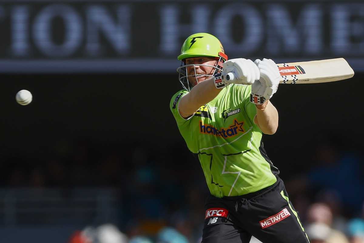 David Warner slammed a 56-ball 82, Brisbane Heat vs Sydney Thunder, BBL, Brisbane, January 10, 2026