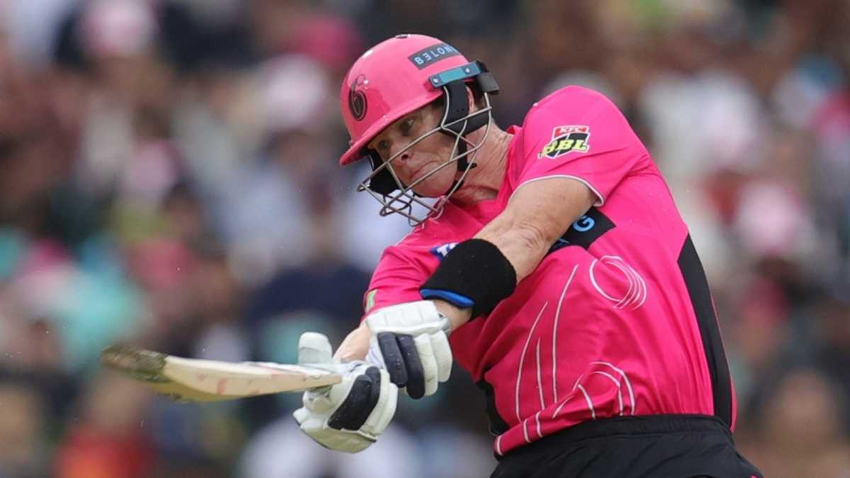 Steven Smith goes aerial, Sydney Sixers vs Hobart Hurricanes, BBL, Sydney, January 11, 2026