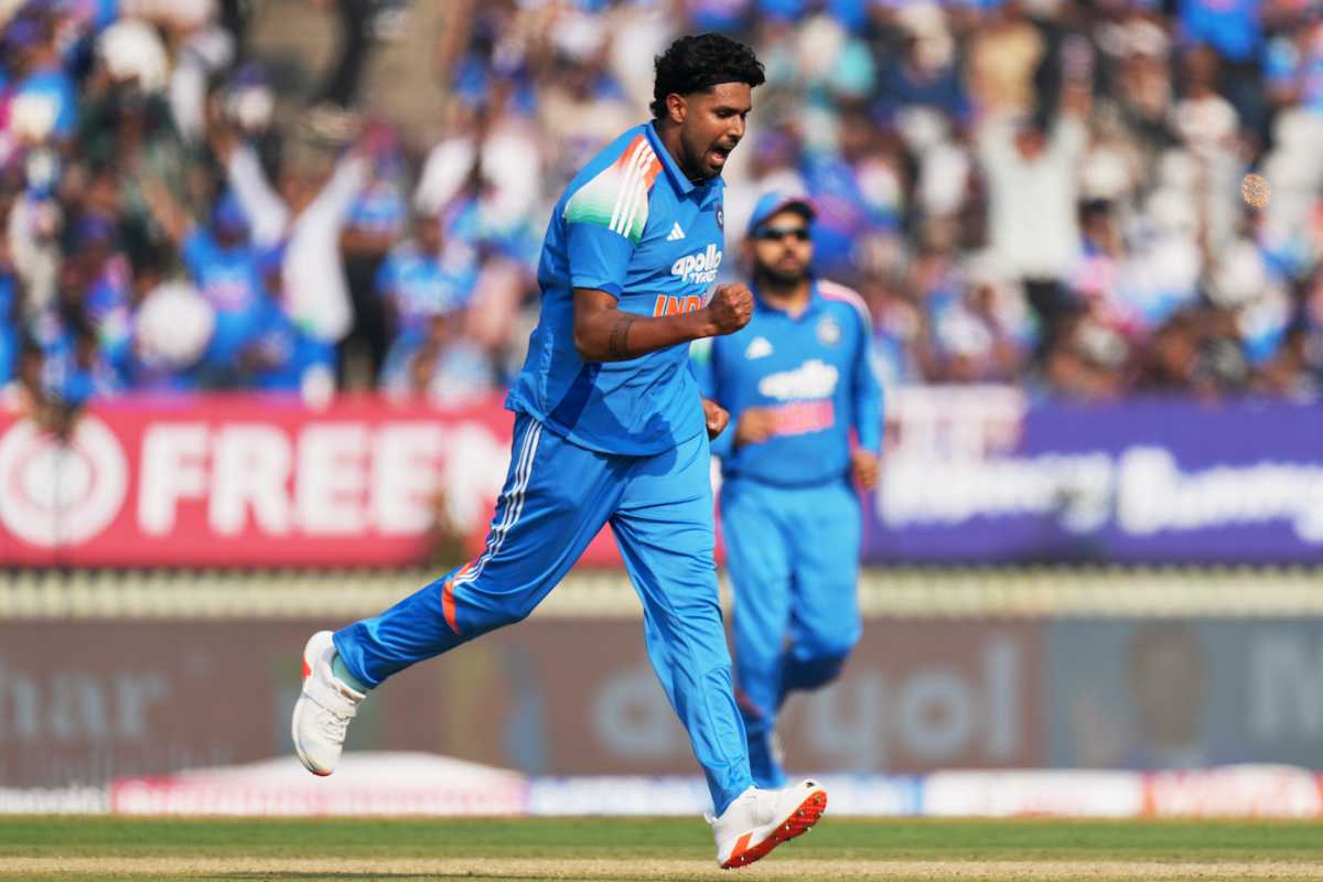 Harshit Rana struck twice in his second spell, India vs New Zealand, 1st ODI, Vadodara, January 11, 2026