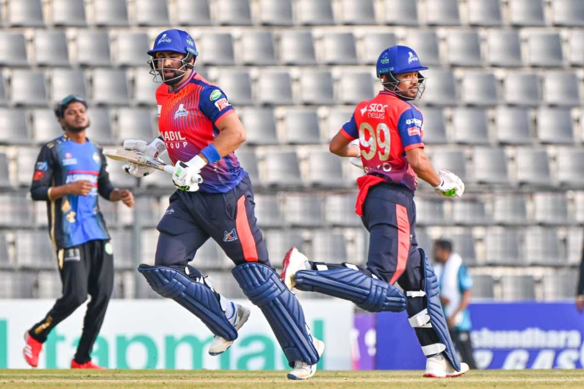Najmul Hossain Shanto and Muhammad Waseem added 142 runs for the second wicket, Rangpur Riders vs Rajshahi Warriors, BPL, Sylhet, January 11, 2026