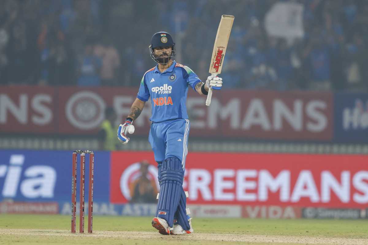 Virat Kohli brought up fifty in 44 balls, India vs New Zealand, 1st ODI, Vadodara, January 11, 2026