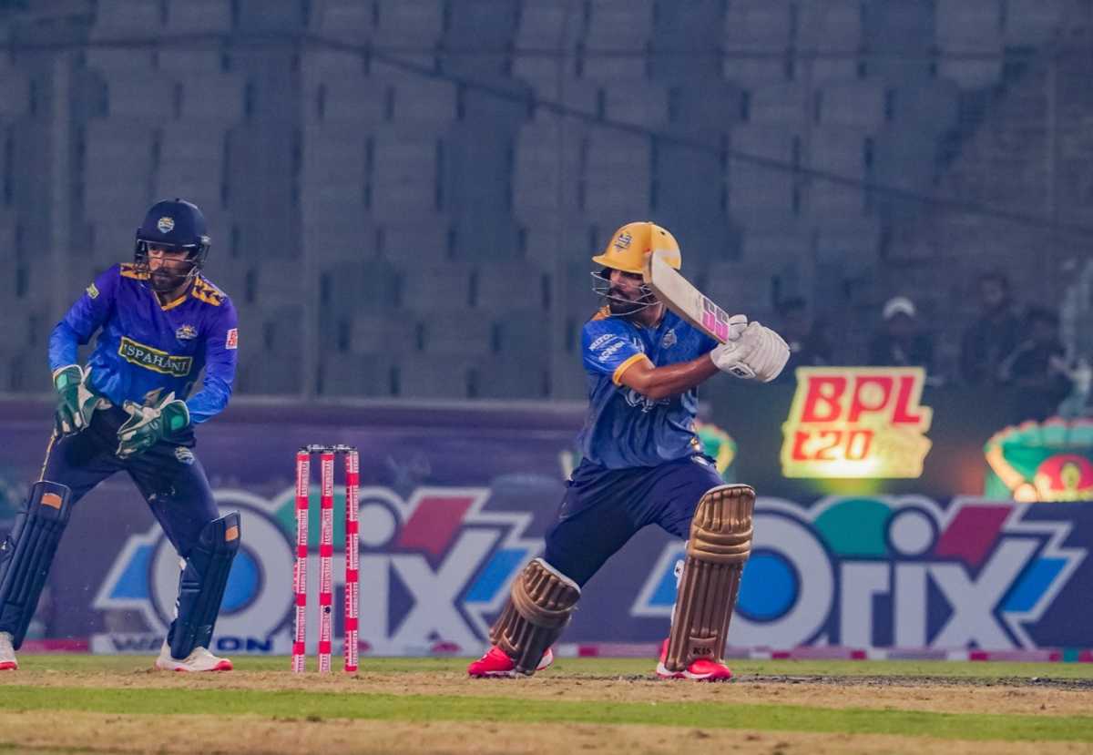 Saif Hassan top-scored for Dhaka Capitals with 73 off 44 balls, Dhaka Capitals vs Chattogram Royals, BPL, Mirpur, January 18, 2026