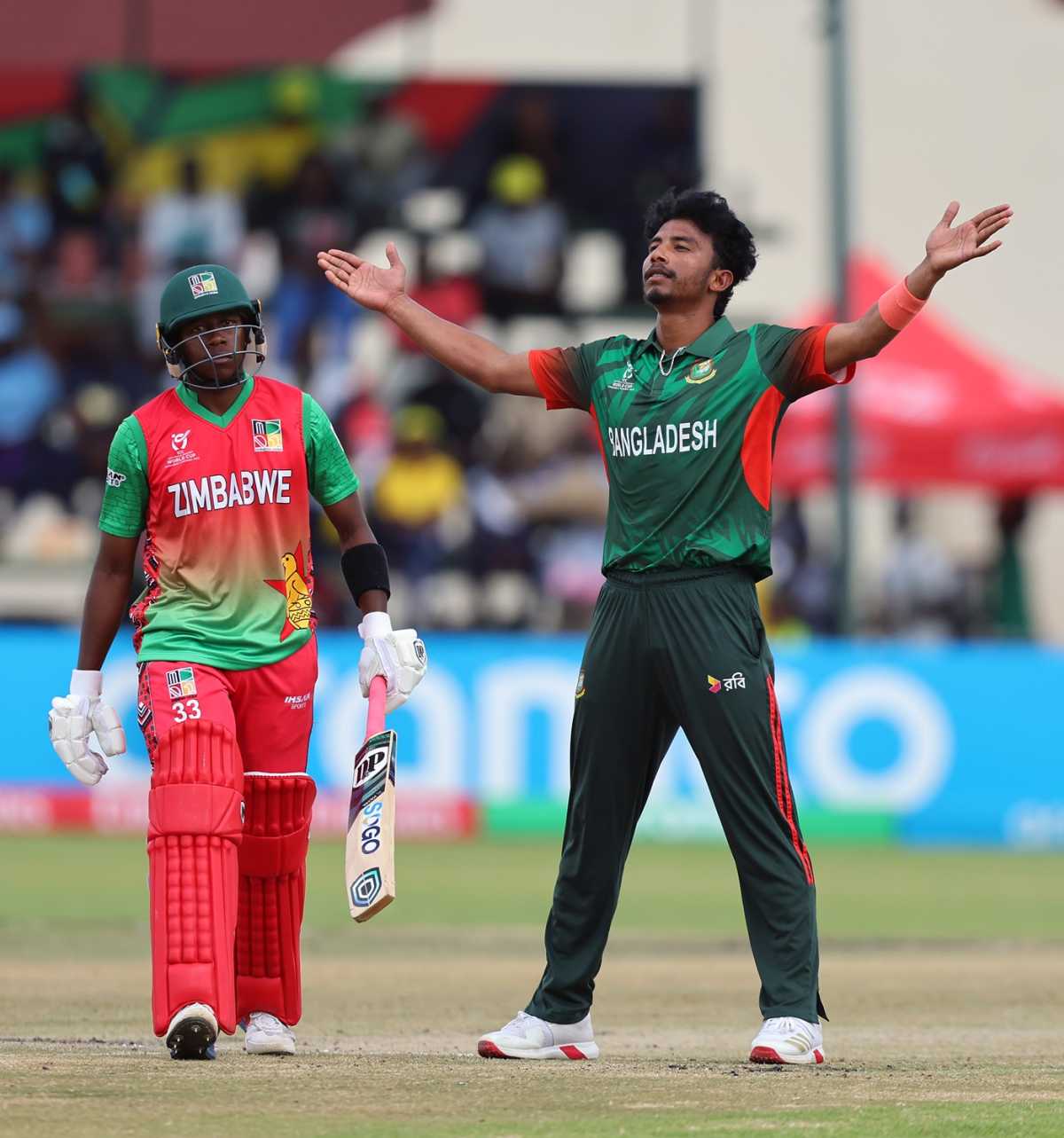 Iqbal Hossain Emon ran through the Zimbabwe top-order, Zimbabwe vs Bangladesh, Under-19 World Cup, Harare, January 31, 2026