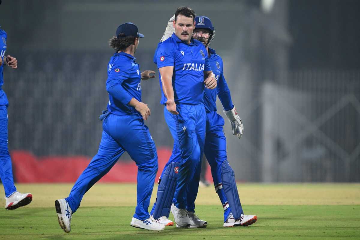 Ben Manenti picked up the key wicket of Navneet Dhaliwal, Canada vs Italy, T20 World Cup warm-ups, Chennai, February 2, 2026