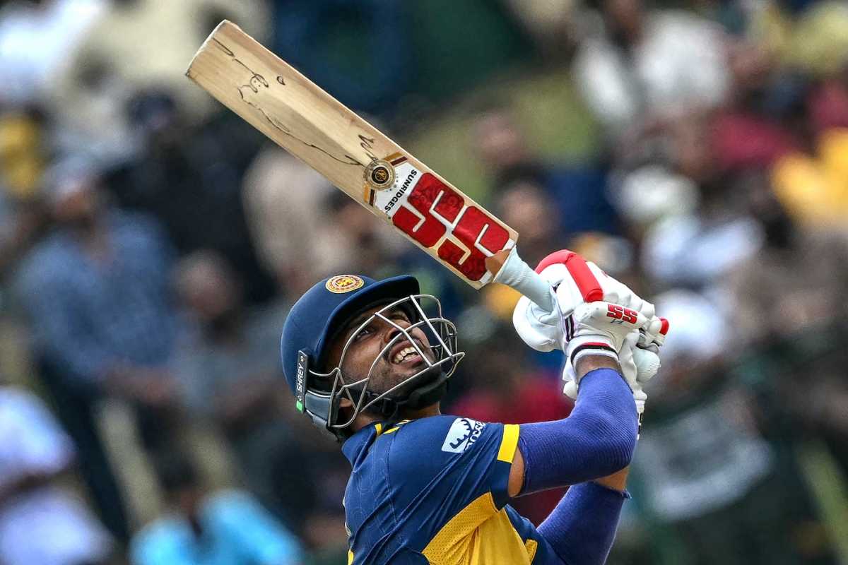 Dasun Shanaka hit five sixes in his 20-ball 50, Sri Lanka vs Oman, T20 World Cup, Pallekele, February 12, 2026