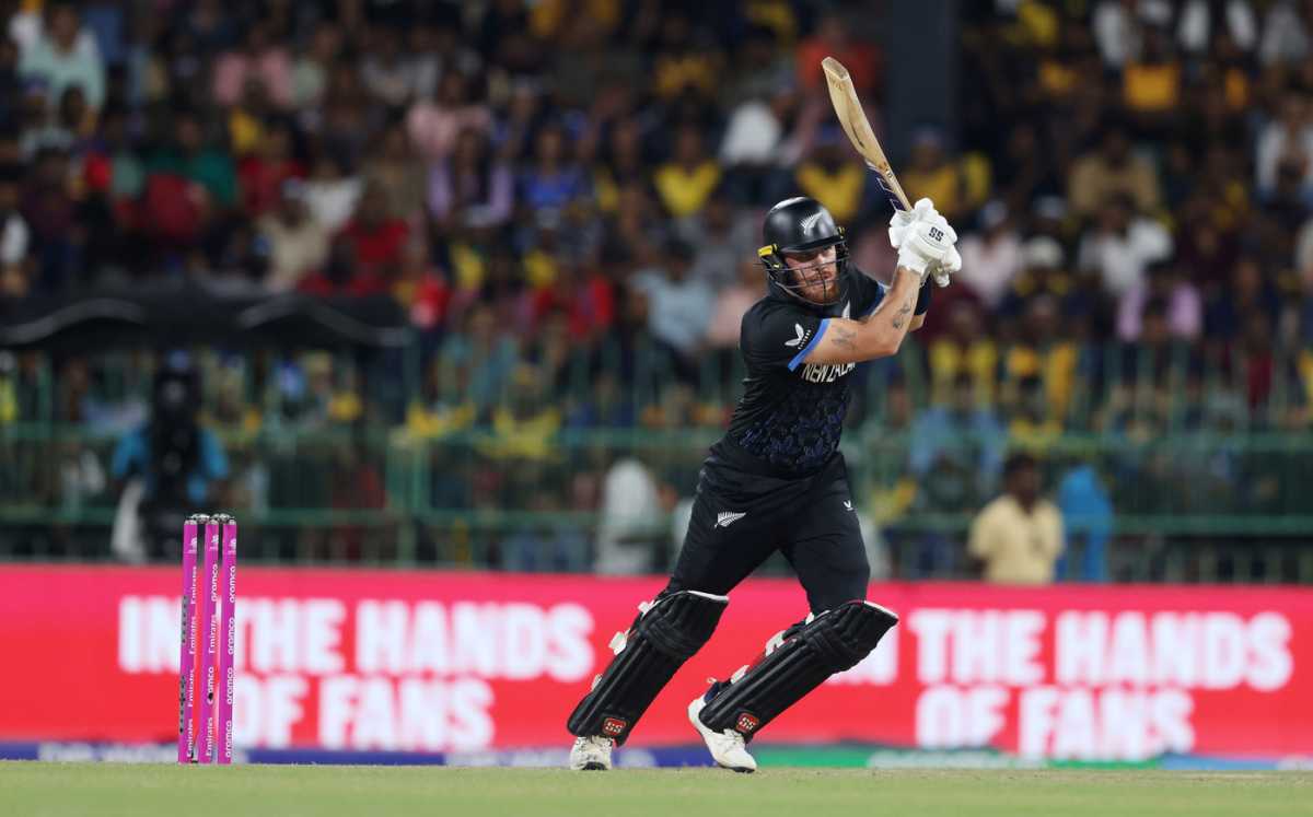 Finn Allen went hard early in the powerplay, Sri Lanka vs New Zealand, Men's T20 World Cup 2026, Colombo, February 25, 2026