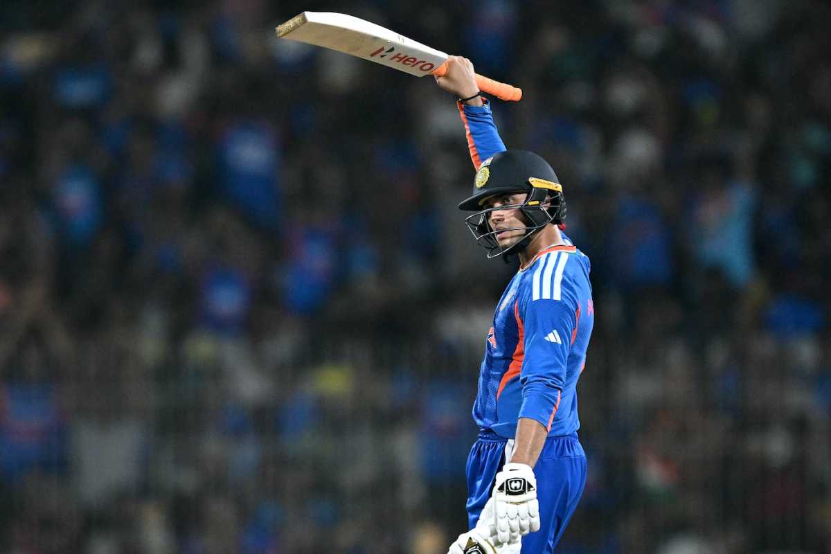 Despite bringing it up off 26 balls, Abhishek Sharma's fifty was his second slowest across 11 instances in T20Is, India vs Zimbabwe, T20 World Cup 2026, Super Eight, Chennai, February 26, 2026