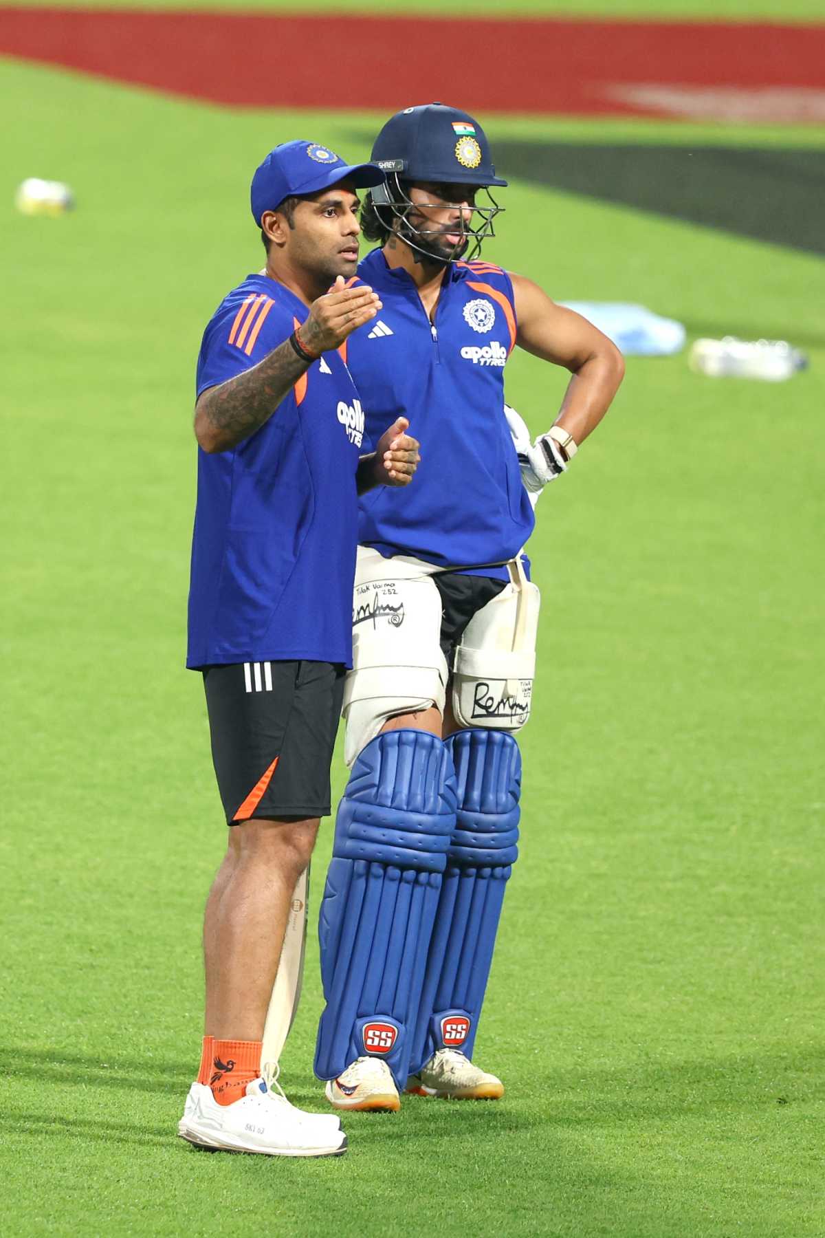 Suryakumar Yadav and Tilak Varma prepare for India's match against West Indies, Kolkata, February 28, 2026