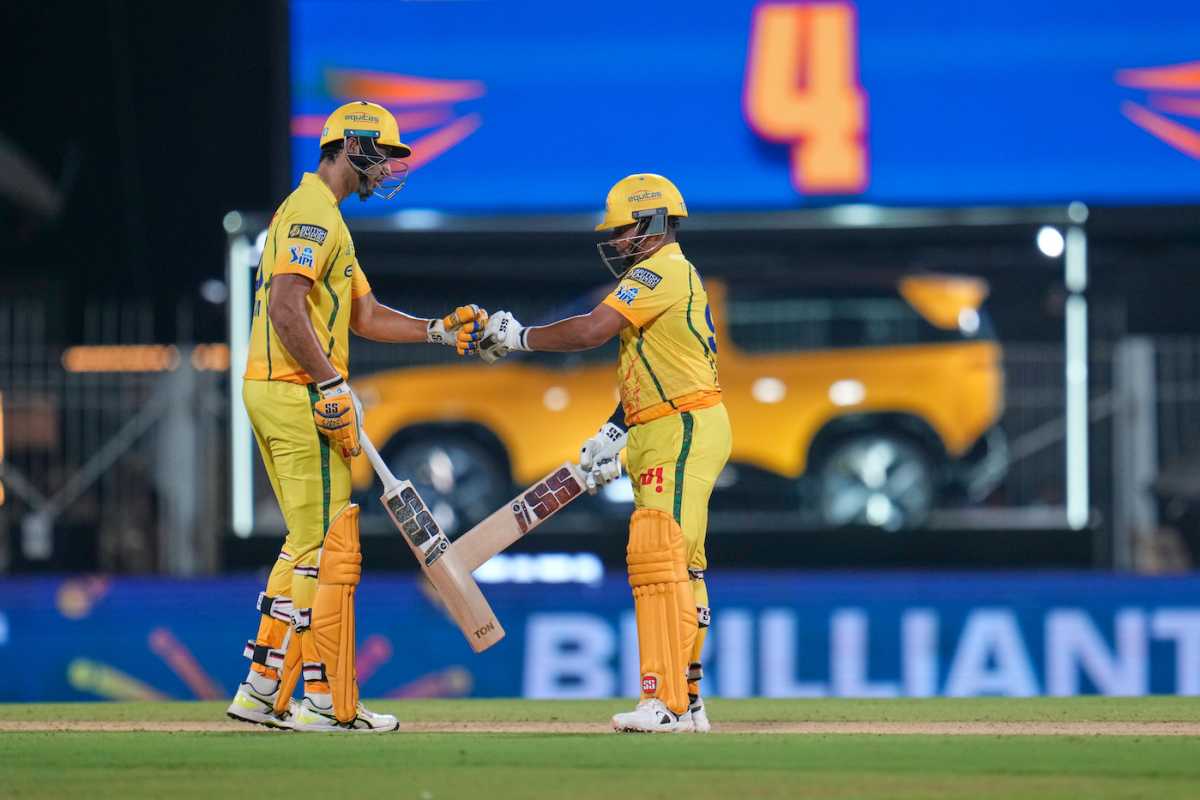 Sarfaraz Khan and Shivam Dube added 38 off 18 balls, Chennai Super Kings vs Punjab Kings, IPL 2026, Chennai, April 3, 2026